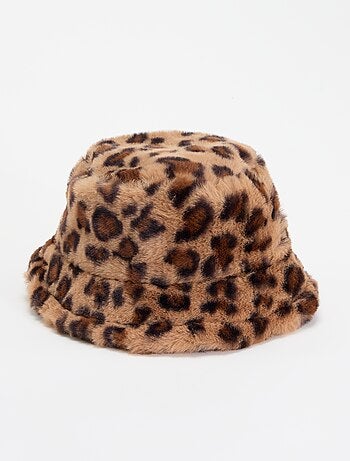 Chapéu de pelo de leopardo