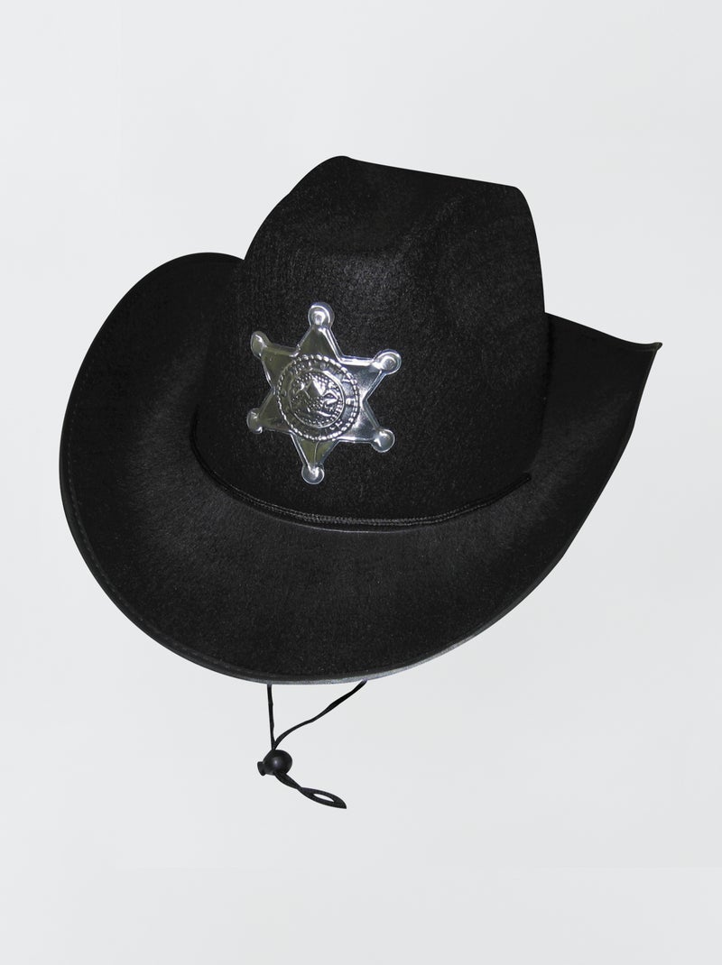 Chapéu de Xerife Preto - Kiabi