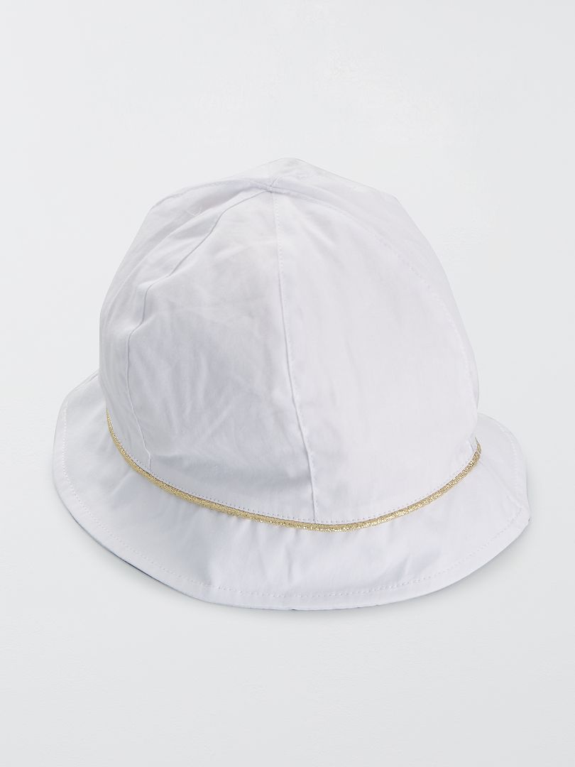 Chapéu em algodão Branco - Kiabi