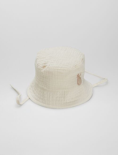 Chapéu em gaze de algodão - Kiabi