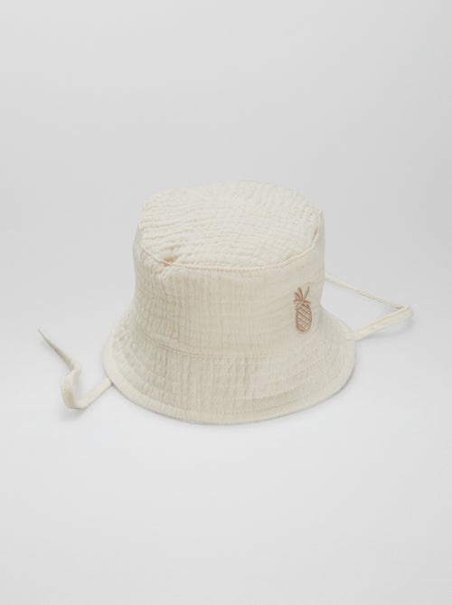 Chapéu em gaze de algodão - Kiabi
