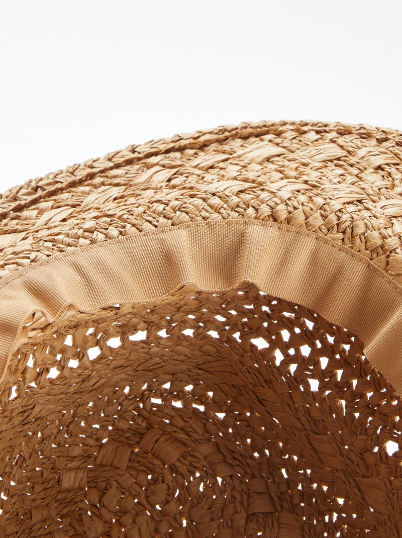 Chapéu em palha informal CASTANHO - Kiabi