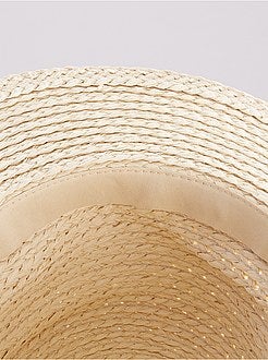 Chapéu estilo capelina em palha - Kiabi