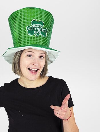 Chapéu Saint Patrick com lantejoulas