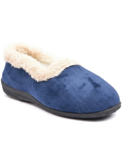 Charentaises mulher inverno ozabi, feltro liso, gola falsa pele, forradas - Kiabi Charentaises mulher inverno ozabi, feltro liso, gola falsa pele, forradas - Kiabi