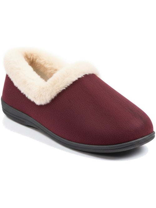 Charentaises mulher inverno ozabi, feltro liso, gola falsa pele, forradas - Kiabi Charentaises mulher inverno ozabi, feltro liso, gola falsa pele, forradas - Kiabi
