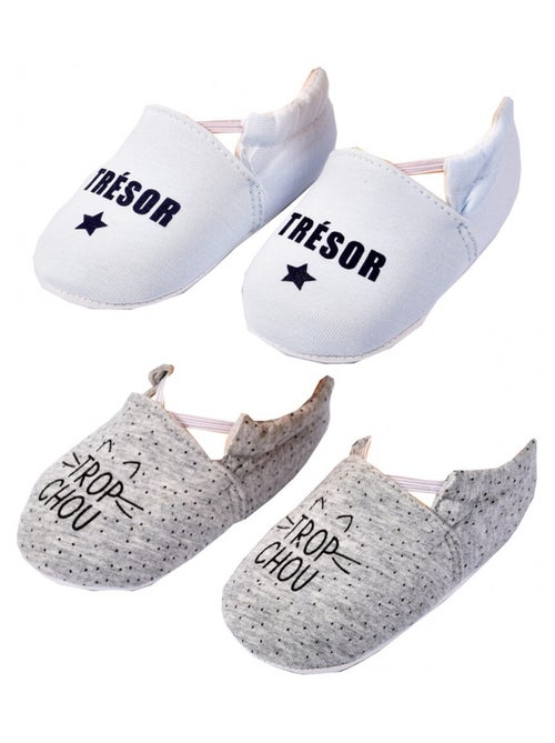 Chaussas bebe Cocooning Fantasia - Pack de 2 - Kiabi
