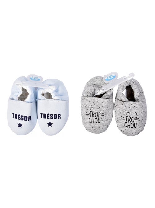 Chaussas bebe Cocooning Fantasia - Pack de 2 - Kiabi