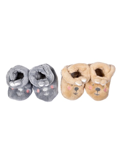 Chaussas bebe Cocooning Fantasia - Pack de 2 - Kiabi