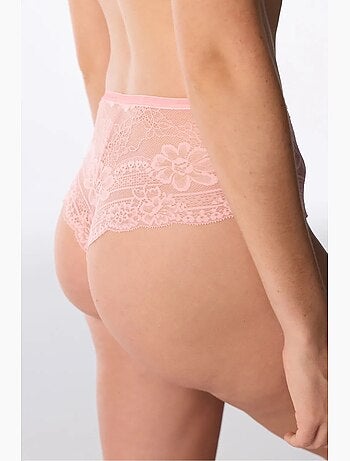Cheeky cueca hipster em renda penti