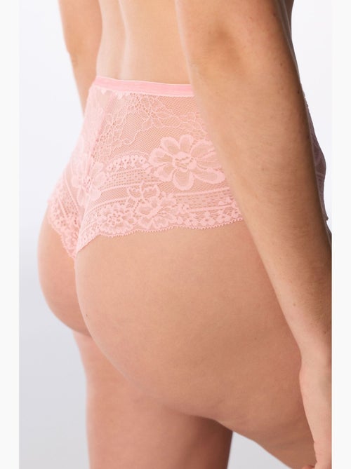 Cheeky cueca hipster em renda penti - Kiabi