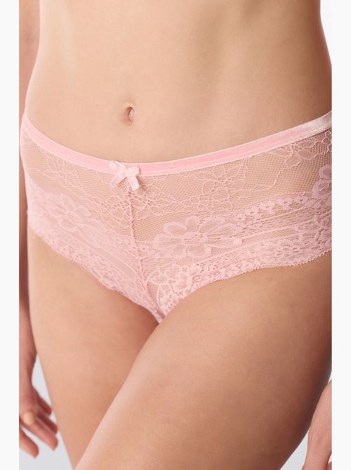 Cheeky cueca hipster em renda penti - Kiabi