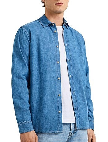 Chemise azul claro pepe jeans abel para homem