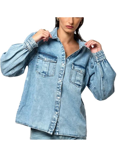 Chemise Azul Kaporal MABELH para Mulher - Kiabi Chemise Azul Kaporal MABELH para Mulher - Kiabi