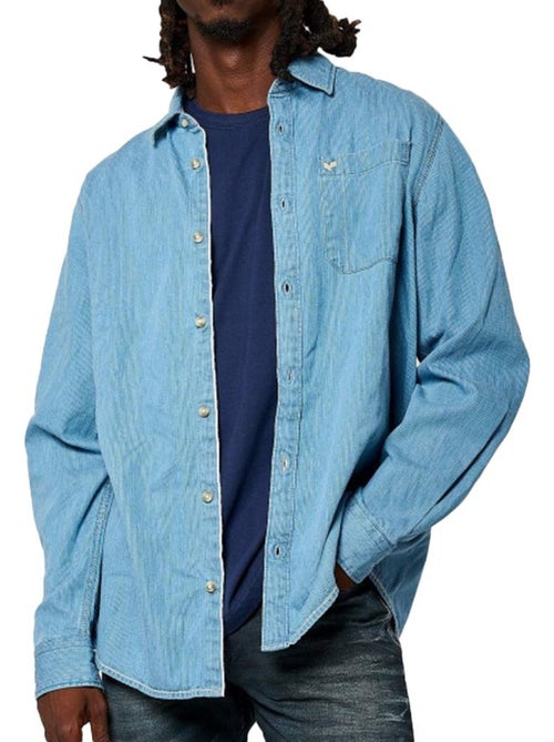 Chemise Azul para Homem Kaporal KORDE - Kiabi Chemise Azul para Homem Kaporal KORDE - Kiabi