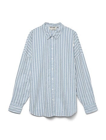 Chemise Azul Vero Moda Awparis para Mulher