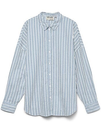 Chemise Azul Vero Moda Awparis para Mulher