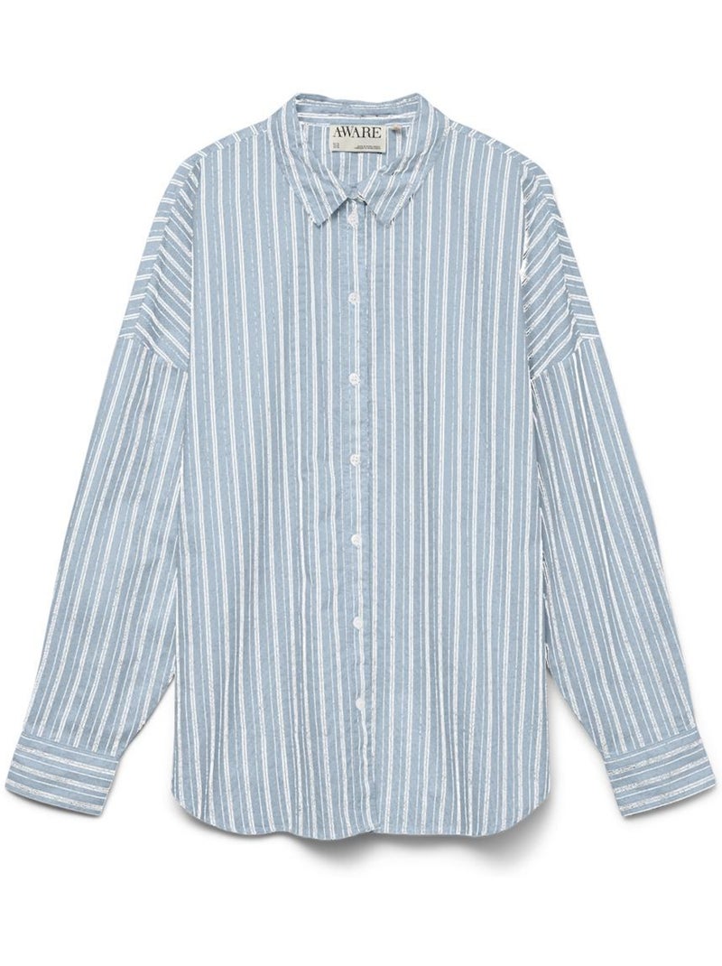 Chemise Azul Vero Moda Awparis para Mulher Azul - Kiabi
