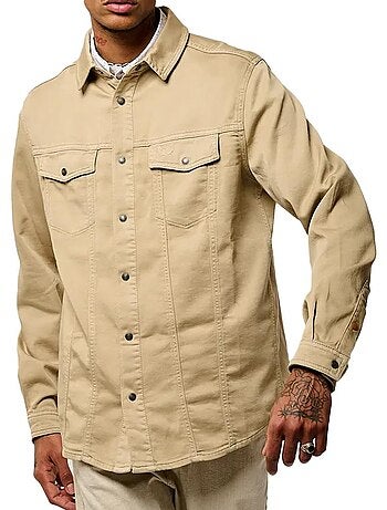 Chemise Bege Kaporal Tizio para Homem