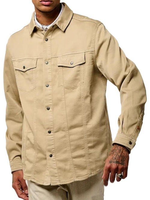 Chemise Bege Kaporal Tizio para Homem - Kiabi Chemise Bege Kaporal Tizio para Homem - Kiabi