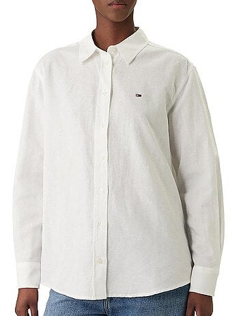 Chemise Bege Relaxed Fit Tommy Hilfiger para Homem