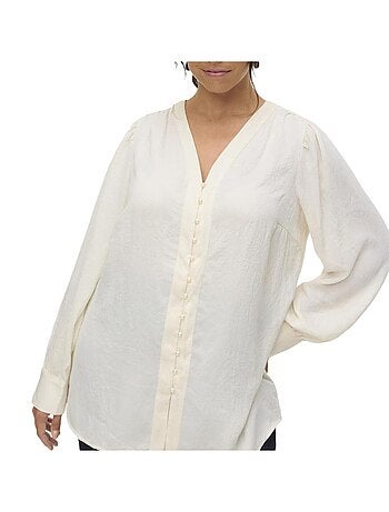 Chemise Bege Vero Moda Fasana para Mulher
