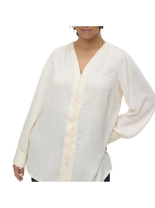 Chemise Bege Vero Moda Fasana para Mulher - Kiabi Chemise Bege Vero Moda Fasana para Mulher - Kiabi