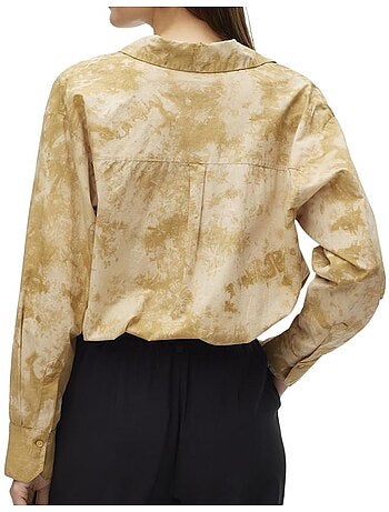 Chemise Camel Vero Moda Kristee para Mulher