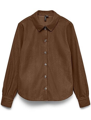 Chemise Castanha Vero Moda Callie para Mulher