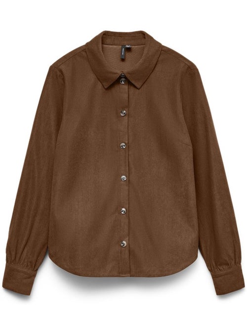Chemise Castanha Vero Moda Callie para Mulher - Kiabi Chemise Castanha Vero Moda Callie para Mulher - Kiabi