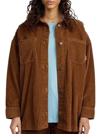 Chemise de Corduroy Castanha O'Neill para Mulher