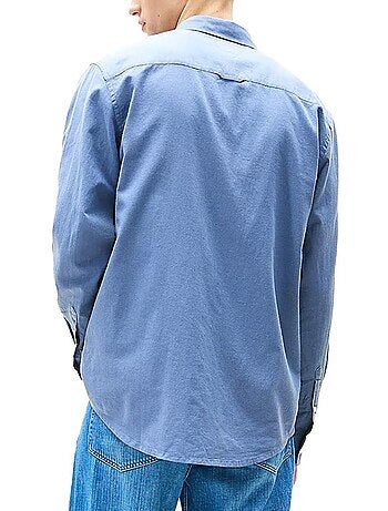 Chemise de Homem Tommy Hilfiger em Linho Azul Médio