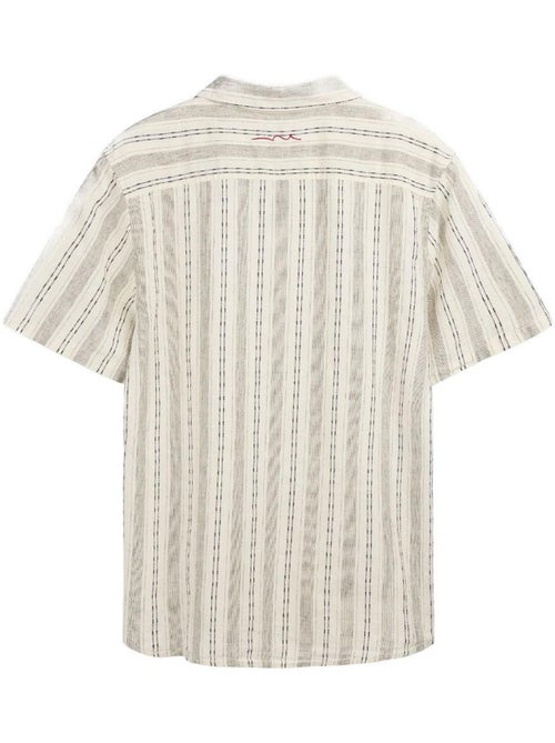 Chemise de Lin Bege Claro para Homem Teddy Smith Pietro Stripe - Kiabi
