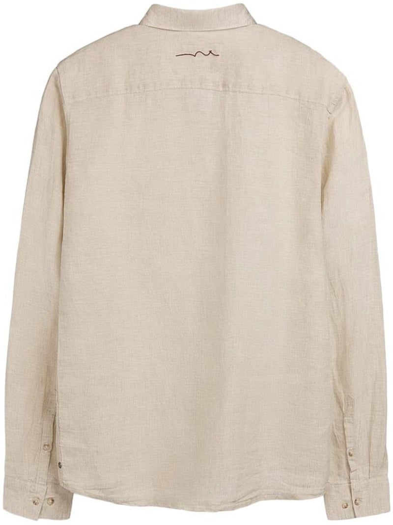 Chemise de Lin Bege Teddy Smith para Homem Bege - Kiabi