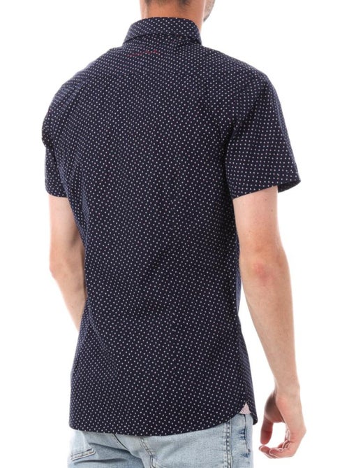 Chemise de Manga Curta Azul-Marinho para Homem Teddy Smith 10711556D - Kiabi