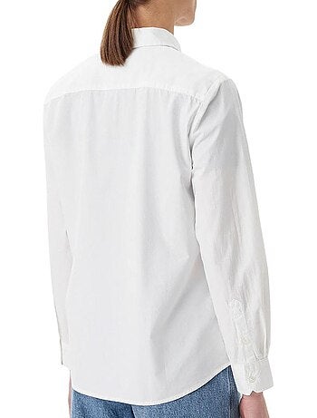 Chemise de Mulher Tommy Hilfiger com Riscas Finas Brancas