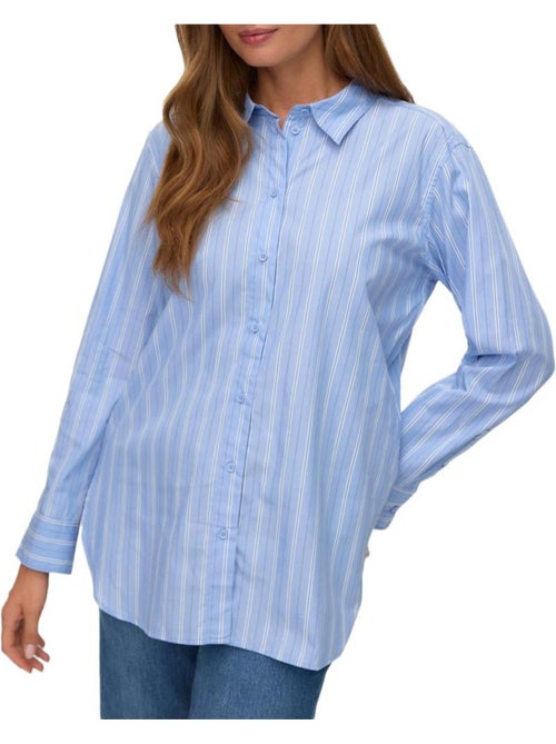 Chemise Elina Azul para Mulher Vero Moda - Kiabi Chemise Elina Azul para Mulher Vero Moda - Kiabi