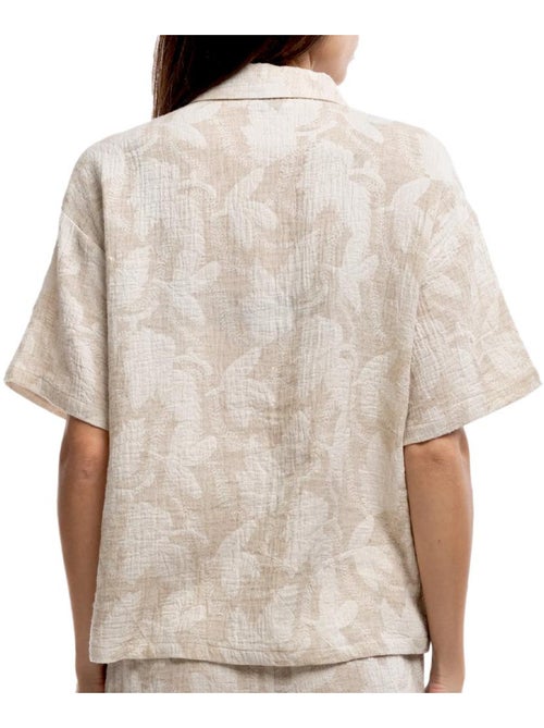 Chemise floral teddy smith bege/branco - Kiabi Chemise floral teddy smith bege/branco - Kiabi