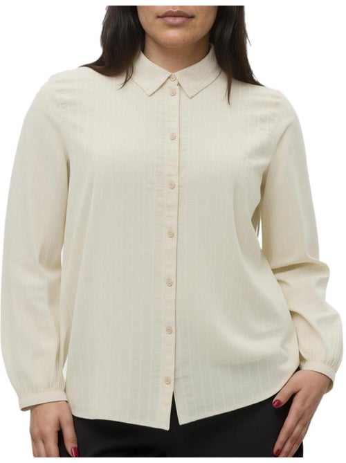 Chemise Floretta Bege Vero Moda para Mulher - Kiabi Chemise Floretta Bege Vero Moda para Mulher - Kiabi