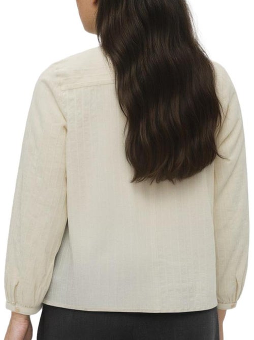 Chemise Floretta Bege Vero Moda para Mulher - Kiabi Chemise Floretta Bege Vero Moda para Mulher - Kiabi