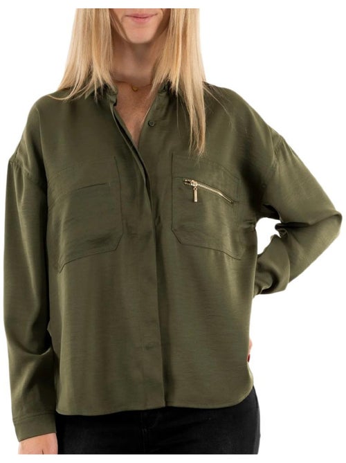 Chemise Kaki Kaporal Salem para Mulher - Kiabi