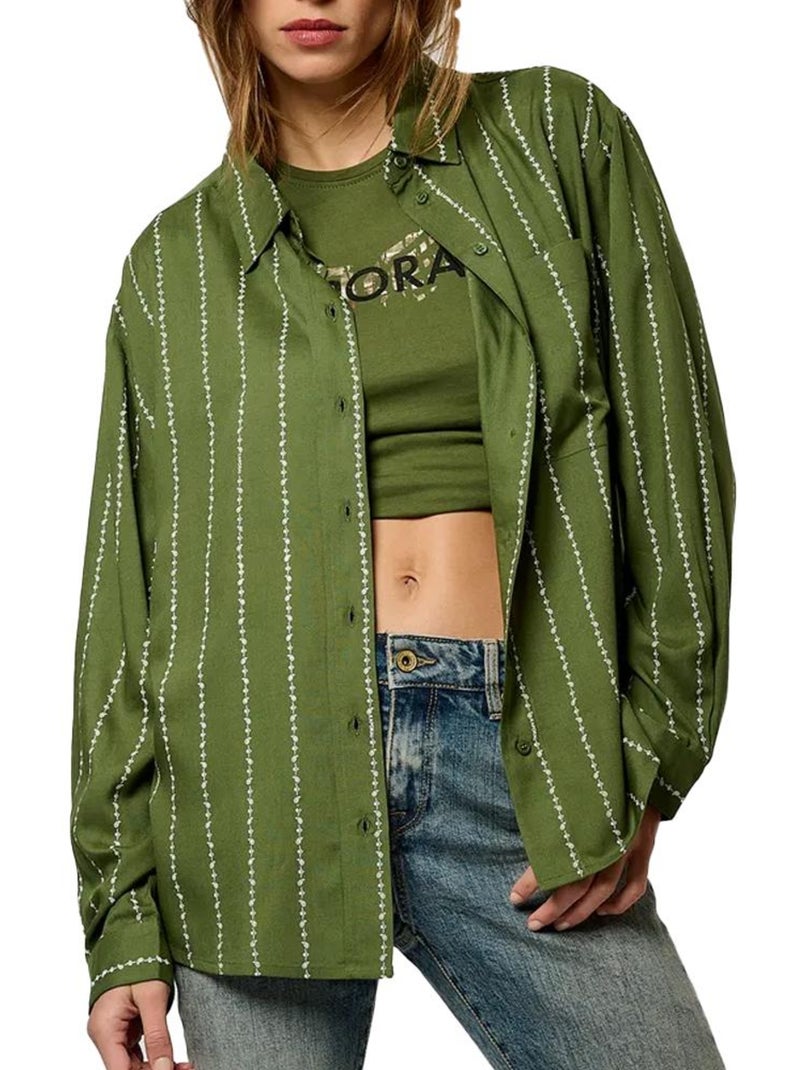 Chemise Kaki Kaporal Verso para Mulher Verde cáqui claro - Kiabi