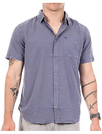 Chemise Kaporal Baya Azul Manga Curta para Homem