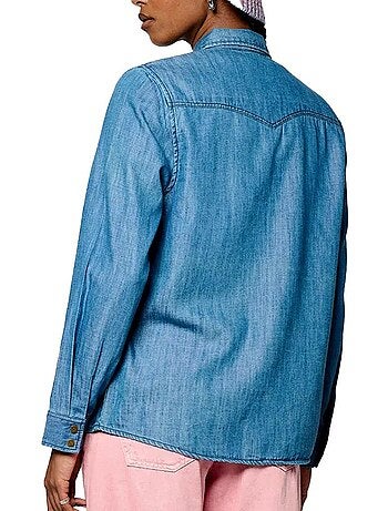 Chemise Kaporal BINEE de Manga Comprida Azul para Mulher