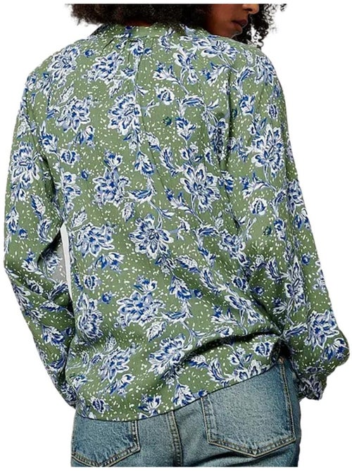 Chemise Kaporal Caqui Verde/Azul para Mulher - Kiabi Chemise Kaporal Caqui Verde/Azul para Mulher - Kiabi