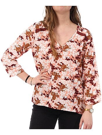 Chemise Kaporal CHARI para Mulher Rosa/Vermelha