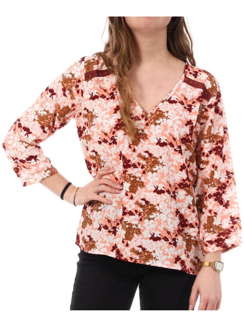 Chemise kaporal chari para mulher rosa/vermelha - Kiabi Chemise kaporal chari para mulher rosa/vermelha - Kiabi