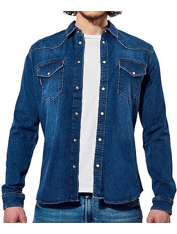 Chemise Kaporal DIEGO Azul Médio para Homem