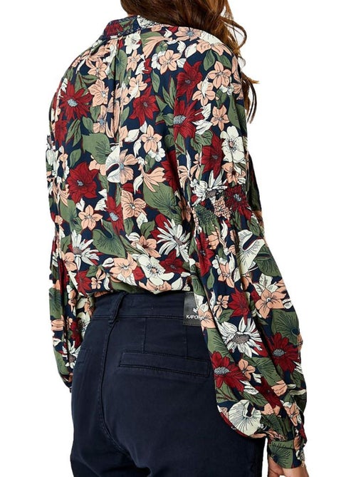 Chemise kaporal glue para mulher com padrões pretos - Kiabi Chemise kaporal glue para mulher com padrões pretos - Kiabi