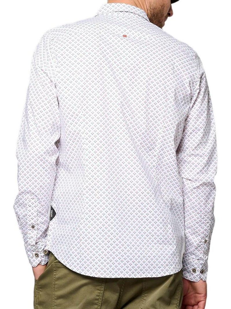 Chemise Kaporal KALU para Homem Branca e Azul Marinho Branco - Kiabi